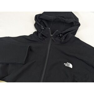 The North Face Hoodie Womans LG Double Knit Tekno‎ Tech Performance Full Zip